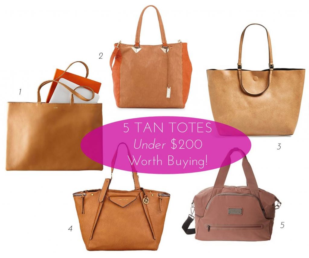 Midtown Girl by Amy Chandra - Tan Totes under $200